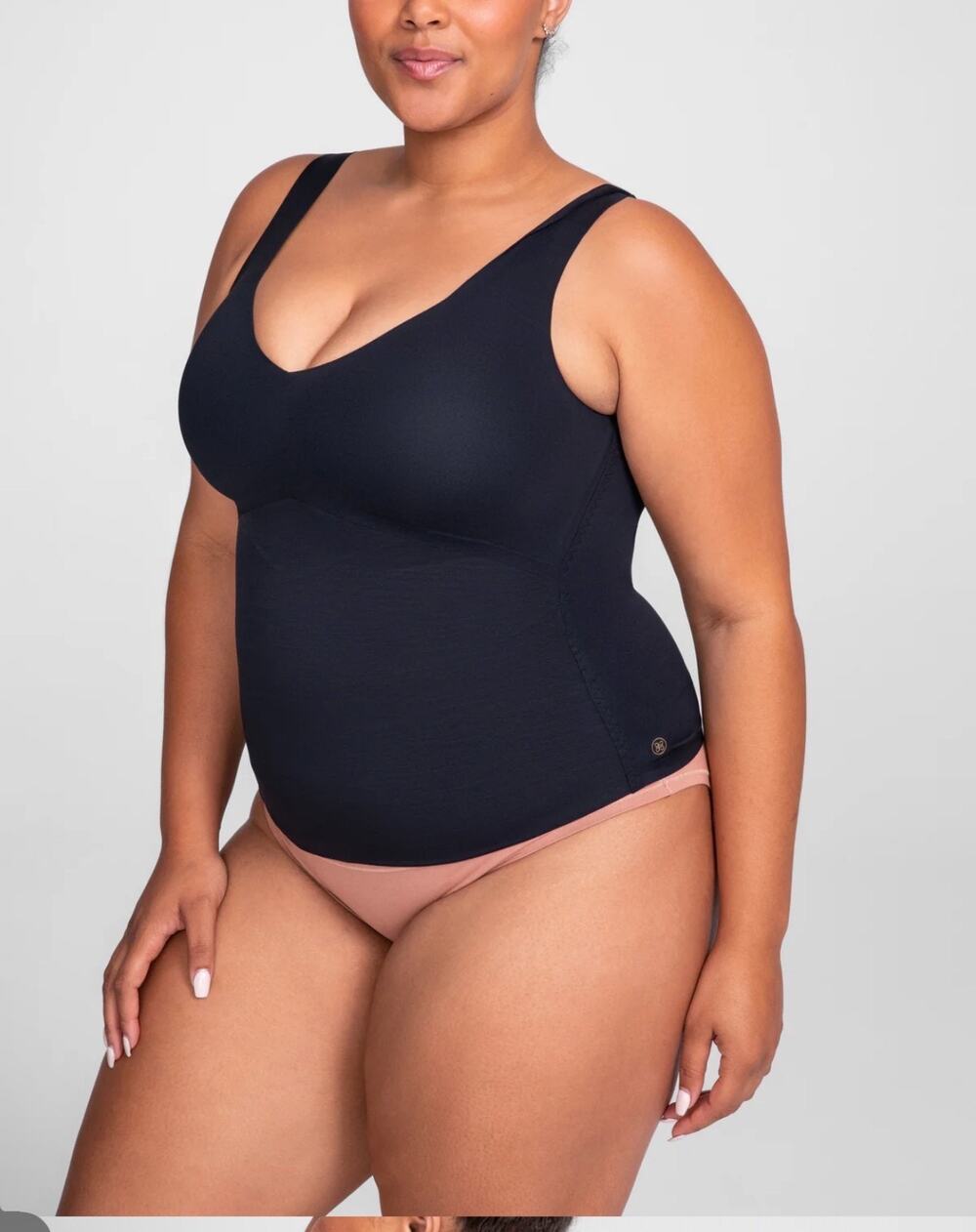 Honeylove Liftwear Tank Top Black Built-in Bra Full Support Womens 3X plus